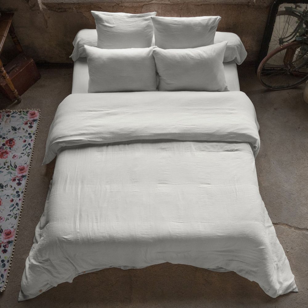 Housse de couette 140x200 cm en gaze de coton nuage