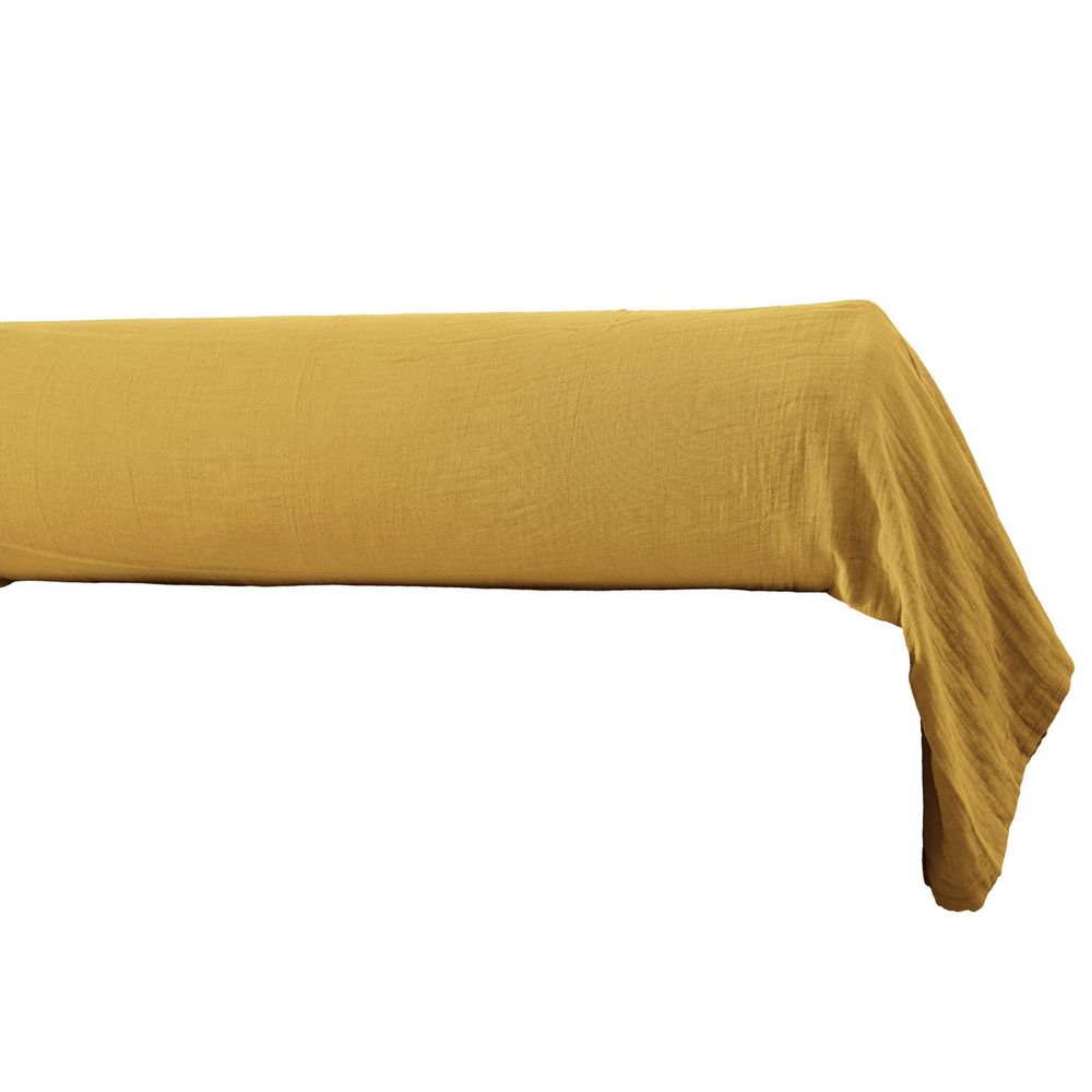 Taie de traversin 85x185 cm gaze de coton safran