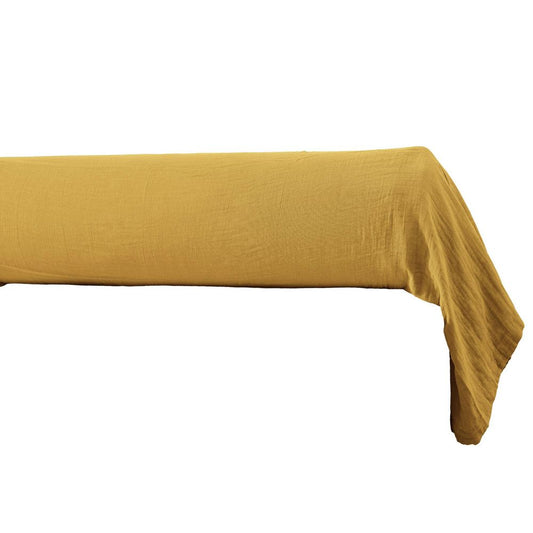 Taie de traversin 85x185 cm gaze de coton safran
